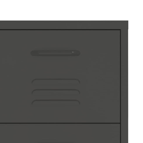 Lady Jillian -  Drawer Cabinet Anthracite 80x35x101,5 cm Steel